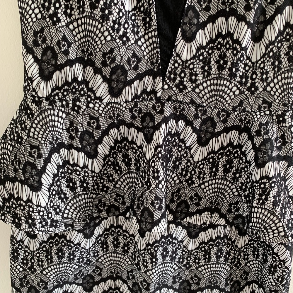 🛍NWOT Love Culture Lace Mesh Bodycon Dress - Picture 3 of 6